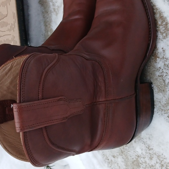 Tecovas The PENNY Brown Leather Cowboy Boots Sz 9.5 - Picture 6 of 16
